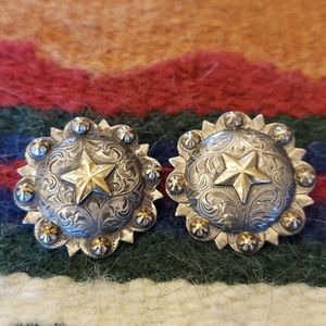 Vogt Sterling Silver Texas Star Earrings